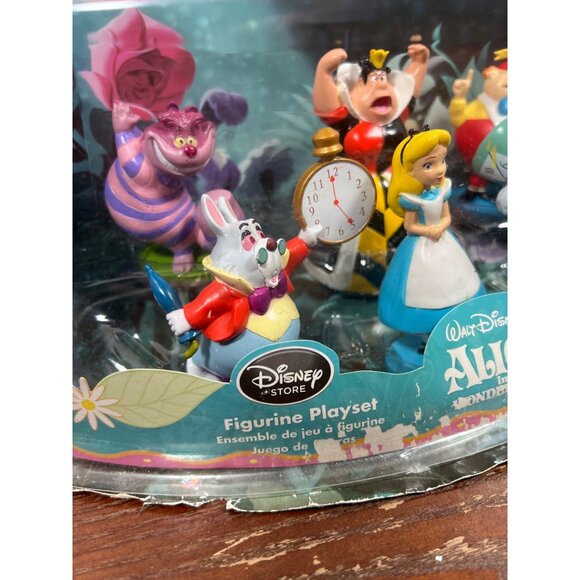 Disney Alice In Wonderland Figurine Playset With Collectible Characters Z3 - Picture 2 of 7